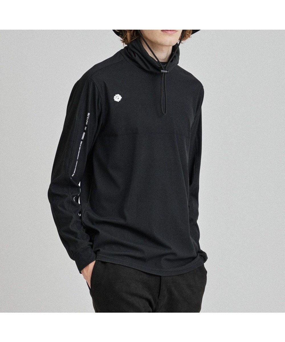 【ピーダブリュサーキュラス/PW CIRCULUS / MEN】の【MEN】スピンドルハイネックカットソー インテリア・キッズ・メンズ・レディースファッション・服の通販 founy(ファニー) 　ファッション　Fashion　メンズファッション　Fashion for Men　トップス・カットソー　Cut & Sew Tops　メンズシャツ　Shirts　2024年　2024　2024-2025秋冬・A/W　Autumn/Winter 2024–25 AW24–25　インナー　Innerwear　カットソー　Cut and Sewn Top　ゴルフ　Golf　ストレッチ　Stretch, Stretchy Fabric　スピンドル　Spindle, Drawcord　タートル　Turtleneck, Turtle Collar　バラクラバ　Balaclava　冬　Winter / This Winter　A/W・秋冬　Autumn/Winter　ブラック系|ID: prp329100004708148 ipo3291000000034664492