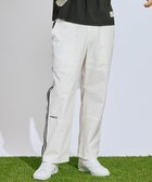 【ピーダブリュサーキュラス/PW CIRCULUS / MEN】の【撥水加工/ストレッチ】サイドストライプ ワイドパンツ ゴルフ ホワイト系|ID: prp329100004708150 ipo3291000000034526299