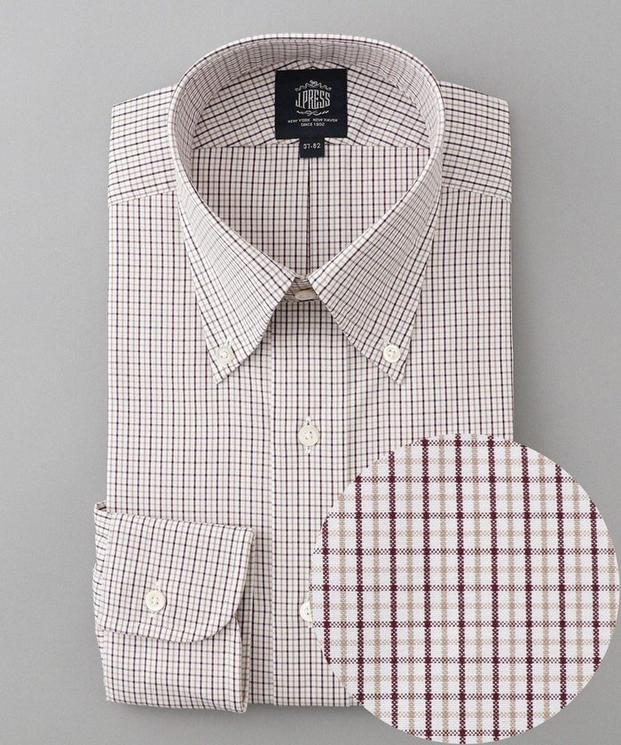 【ジェイ プレス/J.PRESS / MEN】の【PREMIUM PLEATS / 形態安定】タッタソールチェック シャツ / B.D. インテリア・キッズ・メンズ・レディースファッション・服の通販 founy(ファニー) https://founy.com/ ファッション Fashion メンズファッション Fashion for Men トップス・カットソー Cut & Sew Tops メンズシャツ Shirts カフス Cuff Design スーピマ Supima, Premium Cotton ドレス Dress, One-Piece プリーツ Pleats, Pleated プレミアム Premium, High-End メンズ Men's, Menswear A/W・秋冬 Autumn/Winter S/S・春夏 SS, Spring/Summer, Warm Season 夏 Summer ビジネス 仕事 通勤 Business / Work / Commuting |ID: prp329100004708152 ipo3291000000034005761
