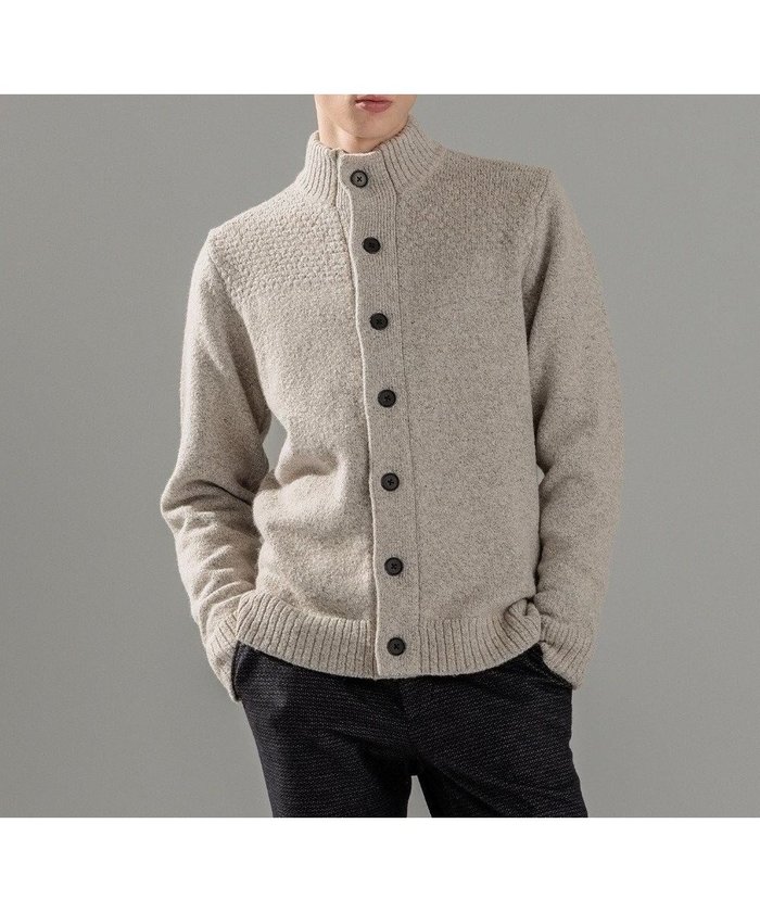 【ジョゼフ オム/JOSEPH HOMME / MEN】のツイストメランジ ニットカーディガン インテリア・キッズ・メンズ・レディースファッション・服の通販 founy(ファニー) https://founy.com/ ファッション Fashion メンズファッション Fashion for Men トップス・カットソー Cut & Sew Tops ニット・セーター / 定番トップス Knit Tops & Sweaters カーディガン / 羽織り Cardigans カーディガン Cardigan, Knitwear シンプル Simple, Minimal スタンダード Standard, Basic スタンド Stand Collar, Upright Stand セーター Sweater, Knitwear ミックス Mix, Mixed Style レギュラー Regular, Standard Fit A/W・秋冬 Autumn/Winter |ID: prp329100004708154 ipo3291000000035513357