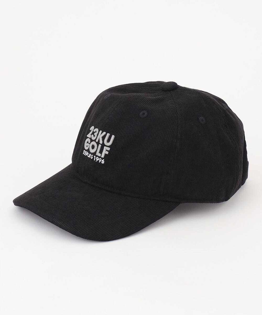 【23区 ゴルフ/23区GOLF / MEN】の【UNISEX】コーデュロイ キャップ インテリア・キッズ・メンズ・レディースファッション・服の通販 founy(ファニー) 　ファッション　Fashion　メンズファッション　Fashion for Men　ユニセックス　Unisex, Genderless　キャップ　Cap, Baseball Cap　コーデュロイ　Corduroy, Cord Fabric　シンプル　Simple, Minimal　エレガント 上品　Elegant　帽子　Hat, Headwear　ブラック系|ID: prp329100004708161 ipo3291000000034005803