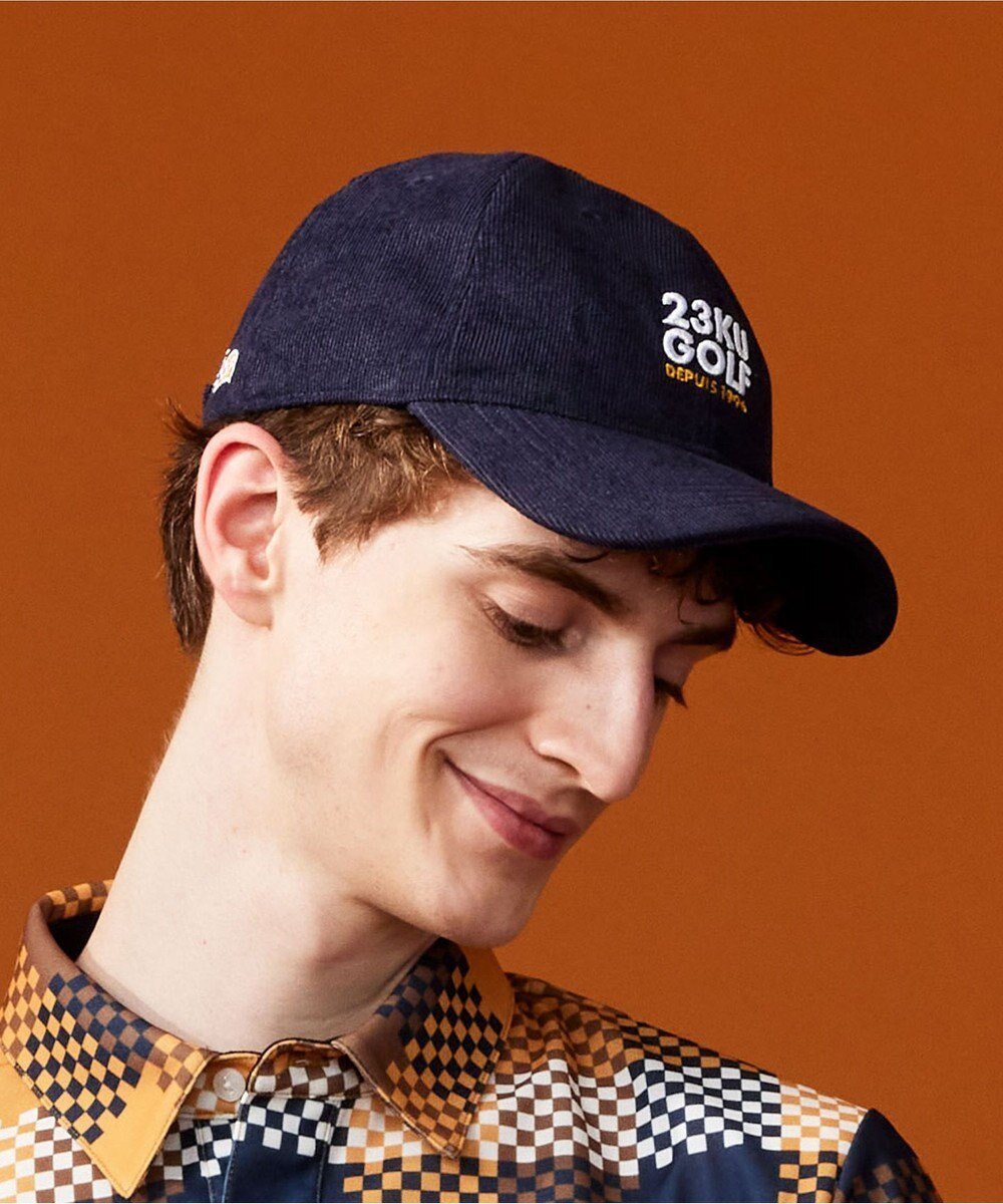 【23区 ゴルフ/23区GOLF / MEN】の【UNISEX】コーデュロイ キャップ インテリア・キッズ・メンズ・レディースファッション・服の通販 founy(ファニー) 　ファッション　Fashion　メンズファッション　Fashion for Men　ユニセックス　Unisex, Genderless　キャップ　Cap, Baseball Cap　コーデュロイ　Corduroy, Cord Fabric　シンプル　Simple, Minimal　エレガント 上品　Elegant　帽子　Hat, Headwear　ネイビー系|ID: prp329100004708161 ipo3291000000034005804