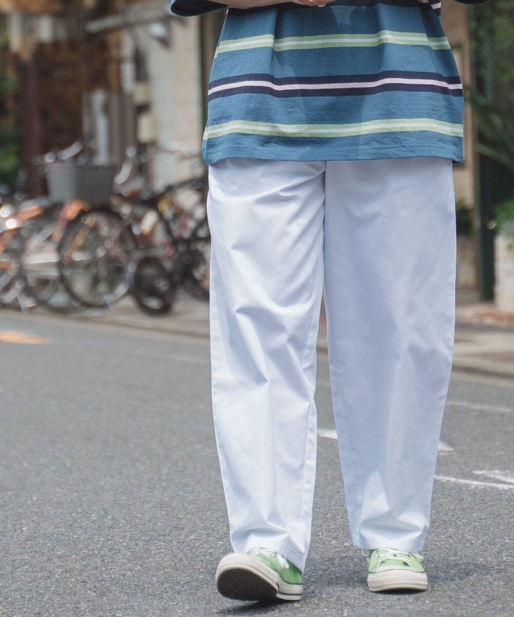 【ウィゴー/WEGO】の【ユニセックス着用ITEM/ウエストゴム/手洗い可】シェフパンツ インテリア・キッズ・メンズ・レディースファッション・服の通販 founy(ファニー) 　ファッション　Fashion　レディースファッション　Fashion for Women　パンツ　Pants & Trousers　春　Spring　秋　Autumn　シンプル　Simple, Minimal　スウェット / スエット　Sweatshirt, Sweatwear　スマホ　Smartphone, Mobile Device　定番　Standard, Basic Item　ボーダー　Border, Stripe　ルーズ　Loose, Oversized　A/W・秋冬　Autumn/Winter　プチプライス・低価格　Affordable / Budget Price　おすすめ　Recommended / Our Picks　夏　Summer　ホワイト|ID: prp329100004708178 ipo3291000000034366567