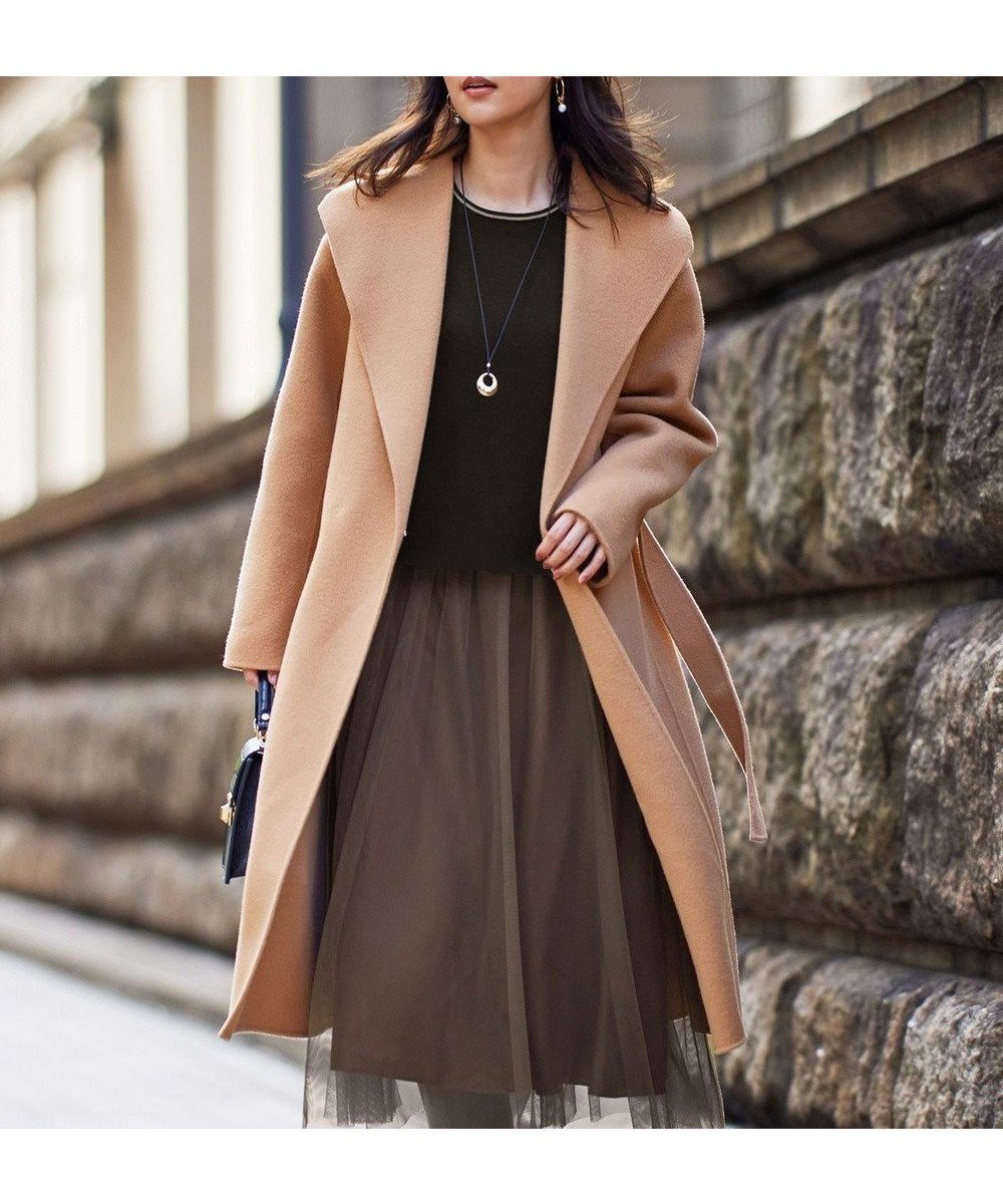 【自由区/JIYU-KU】のウールリバーロング コート インテリア・キッズ・メンズ・レディースファッション・服の通販 founy(ファニー) ファッション Fashion レディースファッション Fashion for Women アウター Coat / Outerwear Collection コート・ロングコート・ピーコート Long Coats, Peacoats & More レディースジャケット・軽アウター Jackets インナー Innerwear エレガント 上品 Elegant ガウン Gown, Robe ショート Short, Short Length ジャケット Jacket, Outerwear ダウン Down, Puffer ドレープ Drape, Draping Fabric フェミニン Feminine, Girly ロング Long, Long-Length 冬 Winter / This Winter A/W・秋冬 Autumn/Winter キャメル|ID: prp329100004708203 ipo3291000000034595124