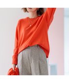 【23区/NIJYUSANKU】の【Oggi2月号掲載/洗える】ピュアカシミヤ クルーネック ニット オレンジ系|ID: prp329100004708210 ipo3291000000034006069