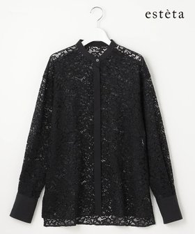 【23区/NIJYUSANKU】 【エステータ】コードレース シャツ人気、トレンドファッション・服の通販 founy(ファニー) ファッション Fashion レディースファッション Fashion for Women トップス・カットソー Cut & Sew Tops シャツ・ブラウス・オフィスカジュアル Elegant Blouses & Button-Ups おすすめ Recommended / Our Picks エレガント 上品 Elegant カフス Cuff Design セットアップ Set-Up, Coordinated Outfit フラワー Flower, Floral モチーフ Motif, Design Theme ラッセル Raschel, Raschel Lace レース Lace, Lace Fabric 夏 Summer 春 Spring S/S・春夏 SS, Spring/Summer, Warm Season 長袖 Long Sleeve, Full Sleeve |ID:prp329100004708222