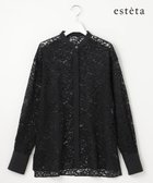 【23区/NIJYUSANKU】の【エステータ】コードレース シャツ 人気、トレンドファッション・服の通販 founy(ファニー) ファッション Fashion レディースファッション Fashion for Women トップス・カットソー Cut & Sew Tops シャツ・ブラウス・オフィスカジュアル Elegant Blouses & Button-Ups おすすめ Recommended / Our Picks エレガント 上品 Elegant カフス Cuff Design セットアップ Set-Up, Coordinated Outfit フラワー Flower, Floral モチーフ Motif, Design Theme ラッセル Raschel, Raschel Lace レース Lace, Lace Fabric 夏 Summer 春 Spring S/S・春夏 SS, Spring/Summer, Warm Season 長袖 Long Sleeve, Full Sleeve thumbnail ブラック系|ID: prp329100004708222 ipo3291000000034981475
