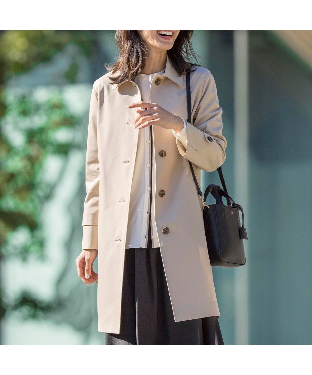 【ジェイ プレス/J.PRESS】の【WEB限定カラーあり・撥水】80/2 T/C ツイル ステンカラー ロングコート インテリア・キッズ・メンズ・レディースファッション・服の通販 founy(ファニー) ファッション Fashion レディースファッション Fashion for Women アウター Coat / Outerwear Collection コート・ロングコート・ピーコート Long Coats, Peacoats & More レディースジャケット・軽アウター Jackets イエロー Yellow 春 Spring コンパクト Compact, Small Size ジャケット Jacket, Outerwear チェック Check, Plaid, Tartan ツイル Twist, Twisted Detail 定番 Standard, Basic Item ロング Long, Long-Length S/S・春夏 SS, Spring/Summer, Warm Season 夏 Summer エレガント 上品 Elegant ベージュ系|ID: prp329100004708224 ipo3291000000034188931