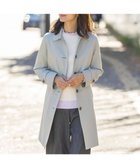 【ジェイ プレス/J.PRESS】の【WEB限定カラーあり・撥水】80/2 T/C ツイル ステンカラー ロングコート スカイブルー系|ID: prp329100004708224 ipo3291000000034188934