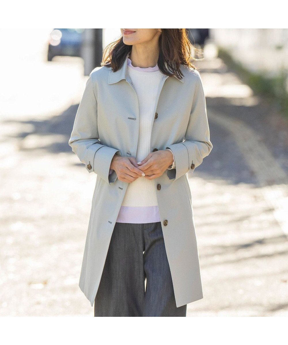 【ジェイ プレス/J.PRESS】の【WEB限定カラーあり・撥水】80/2 T/C ツイル ステンカラー ロングコート インテリア・キッズ・メンズ・レディースファッション・服の通販 founy(ファニー) ファッション Fashion レディースファッション Fashion for Women アウター Coat / Outerwear Collection コート・ロングコート・ピーコート Long Coats, Peacoats & More レディースジャケット・軽アウター Jackets イエロー Yellow 春 Spring コンパクト Compact, Small Size ジャケット Jacket, Outerwear チェック Check, Plaid, Tartan ツイル Twist, Twisted Detail 定番 Standard, Basic Item ロング Long, Long-Length S/S・春夏 SS, Spring/Summer, Warm Season 夏 Summer エレガント 上品 Elegant スカイブルー系|ID: prp329100004708224 ipo3291000000034188934