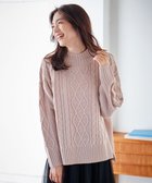 【エニー/ANY】の【6色展開】ソフトアクリルハイネックケーブルニット ピンク|ID: prp329100004708246 ipo3291000000034366092