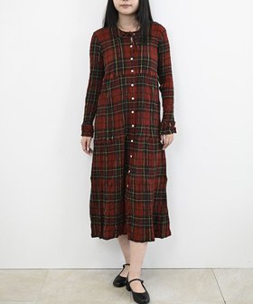【クレプリツモリチサト/creperie tsumori chisato】のcreperie LONG SLEEVES ONE PIECE -TARTAN CHECK 人気、トレンドファッション・服の通販 founy(ファニー) ファッション Fashion レディースファッション Fashion for Women ワンピース Dresses コレクション Collection, Seasonal Line フォルム Silhouette, Form フロント Front, Front Design ポケット Pocket, Pocket Detail 羽織 Haori, Light Jacket ロング Long, Long-Length A/W・秋冬 Autumn/Winter S/S・春夏 SS, Spring/Summer, Warm Season 新作・新入荷 New Arrivals / New In 日本製 Made In Japan 夏 Summer |ID:prp329100004708251
