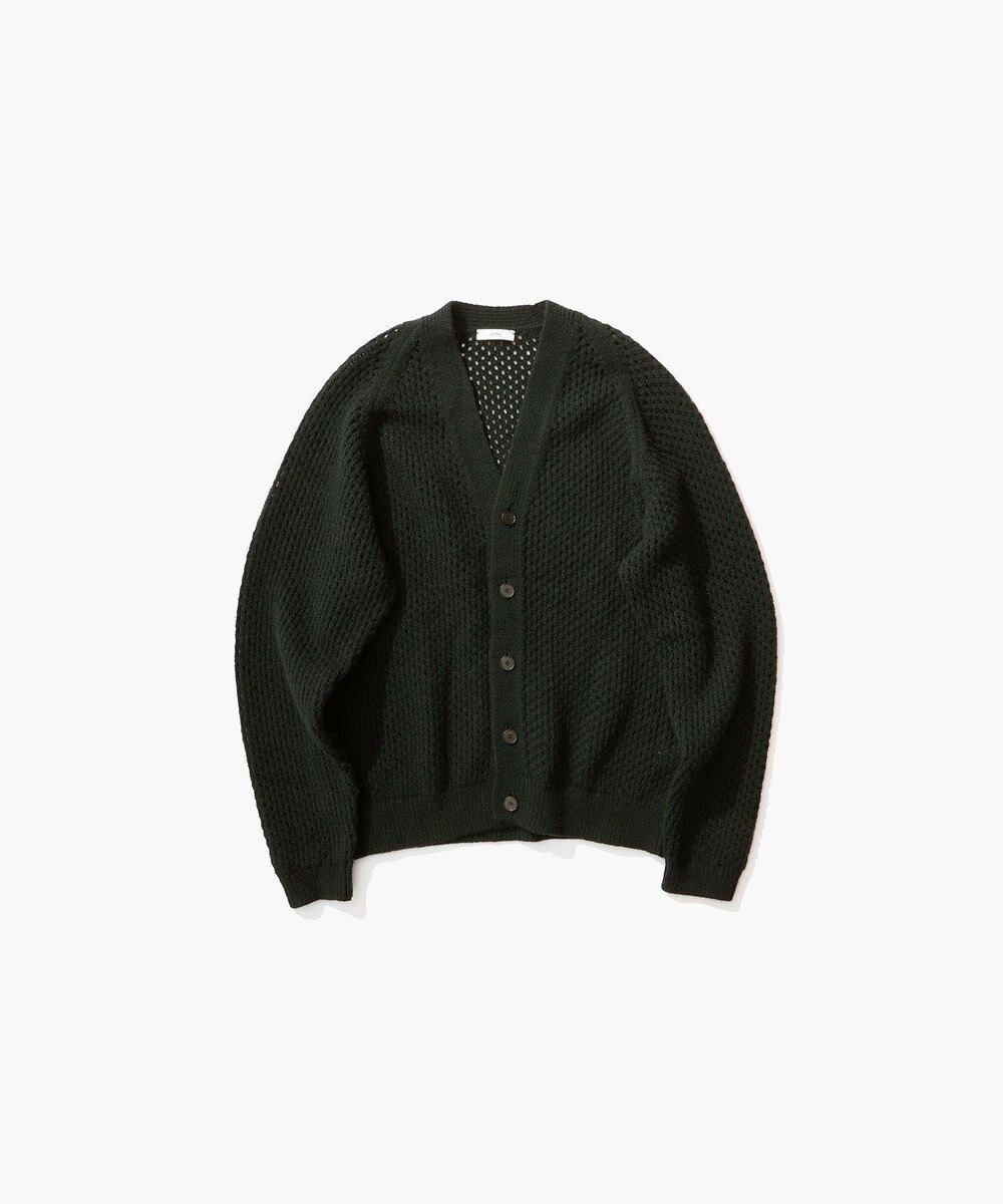 【エイトン/ATON】のWOOL CASHMERE ALPACA メッシュVネックカーディガン インテリア・キッズ・メンズ・レディースファッション・服の通販 founy(ファニー) 　ファッション　Fashion　レディースファッション　Fashion for Women　トップス・カットソー　Cut & Sew Tops　ニット　Knit Tops & Sweaters　カーディガン・羽織り　Layered Style Cardigans　Vネックトップス　V-Neck Tops / V-Cut Neckline Shirts　新作・新入荷　New Arrivals / New In　カットソー　Cut and Sewn Top　カーディガン　Cardigan, Knitwear　セーター　Sweater, Knitwear　メッシュ　Mesh, Net Fabric　A/W・秋冬　Autumn/Winter　KHAKI|ID: prp329100004708268 ipo3291000000034006451