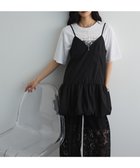 【グリーンパークス/Green Parks】の裾バルーンキャミワンピース Black|ID: prp329100004708269 ipo3291000000034006456