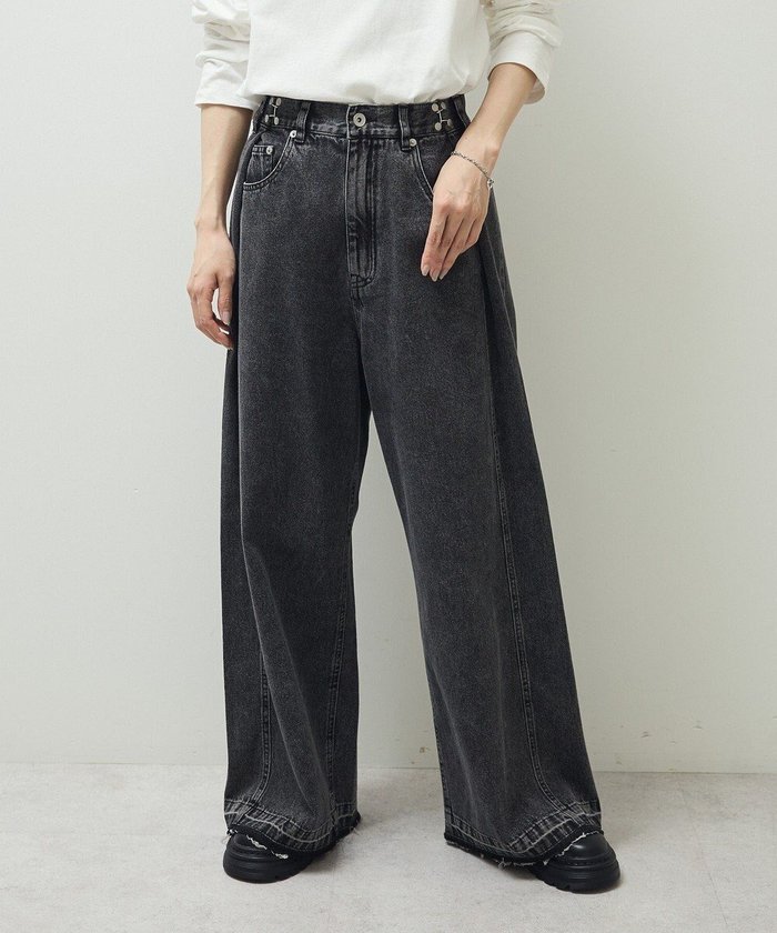 【グリーンパークス/Green Parks】の・SUGAR SPOON タックデニムワイドパンツ インテリア・キッズ・メンズ・レディースファッション・服の通販 founy(ファニー) https://founy.com/ ファッション Fashion レディースファッション Fashion for Women パンツ Pants & Trousers デニムパンツ・ジーンズ・美脚デニム Denim Jeans & Pants デニム Denim, Jeans Material ポケット Pocket, Pocket Detail ワイド Wide, Wide Fit ヴィンテージ Vintage Style A/W・秋冬 Autumn/Winter |ID: prp329100004708272 ipo3291000000034006467