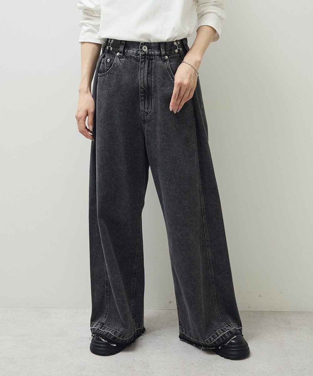 【グリーンパークス/Green Parks】の・SUGAR SPOON タックデニムワイドパンツ 人気、トレンドファッション・服の通販 founy(ファニー) 　ファッション　Fashion　レディースファッション　Fashion for Women　パンツ　Pants & Trousers　デニムパンツ・ジーンズ・美脚デニム　Denim Jeans & Pants　デニム　Denim, Jeans Material　ポケット　Pocket, Pocket Detail　ワイド　Wide, Wide Fit　ヴィンテージ　Vintage Style　A/W・秋冬　Autumn/Winter　 other-1|ID: prp329100004708272 ipo3291000000034006467