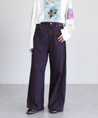 【グリーンパークス/Green Parks】の・SUGAR SPOON タックデニムワイドパンツ Bordeaux|ID: prp329100004708272 ipo3291000000034006469