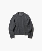 【エイトン/ATON】のWOOL CASHMERE ALPACA メッシュクルーネックセーター 人気、トレンドファッション・服の通販 founy(ファニー) ファッション Fashion レディースファッション Fashion for Women トップス・カットソー Cut & Sew Tops ニット Knit Tops & Sweaters 新作・新入荷 New Arrivals / New In カットソー Cut and Sewn Top カーディガン Cardigan, Knitwear スリーブ Sleeve, Long Sleeve / Short Sleeve セーター Sweater, Knitwear メッシュ Mesh, Net Fabric リラックス Relax, Relaxed Fit A/W・秋冬 Autumn/Winter thumbnail CHARCOAL GRAY|ID: prp329100004708275 ipo3291000000034006484