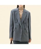 【ベイジ,/BEIGE,】のDELAND / ウールピンストライプダブルジャケット Gray St.|ID: prp329100004708280 ipo3291000000034006501