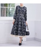 【ティアクラッセ/Tiaclasse】の【洗える】トワルドジュイ配色ワンピース ネイビー|ID: prp329100004708285 ipo3291000000034006516