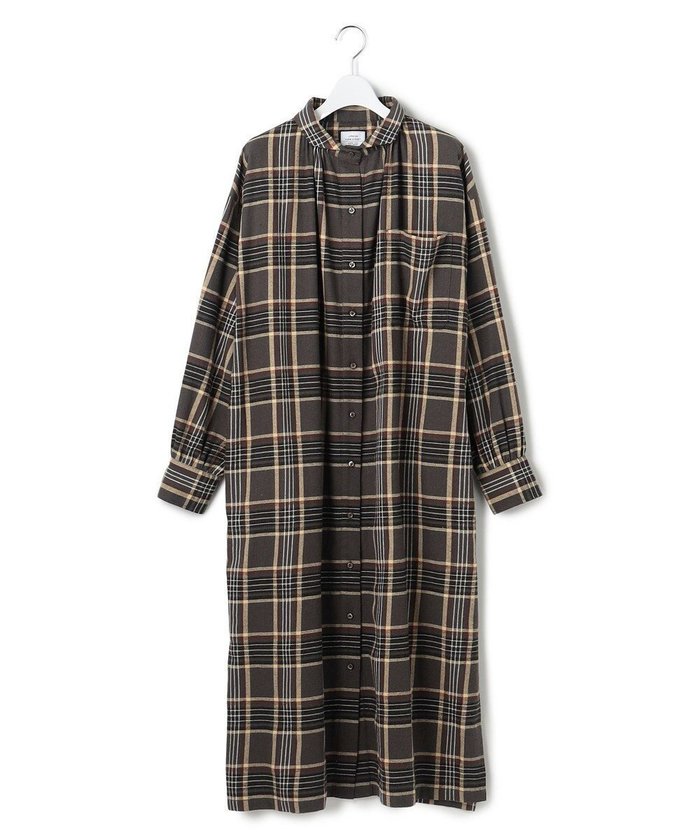 【ジェイプレスヨークストリート/J.PRESS YORK STREET】の【WOMEN】チェック シャツワンピース インテリア・キッズ・メンズ・レディースファッション・服の通販 founy(ファニー) https://founy.com/ ファッション Fashion レディースファッション Fashion for Women ワンピース Dresses シャツワンピース / 1枚で着映えコーデ Shirt Dresses ギャザー Gathered, Ruffled シンプル Simple, Minimal ジャケット Jacket, Outerwear チェック Check, Plaid, Tartan デニム Denim, Jeans Material バランス Balance, Style Balance リラックス Relax, Relaxed Fit ロング Long, Long-Length A/W・秋冬 Autumn/Winter 新作・新入荷 New Arrivals / New In |ID: prp329100004708286 ipo3291000000034006518