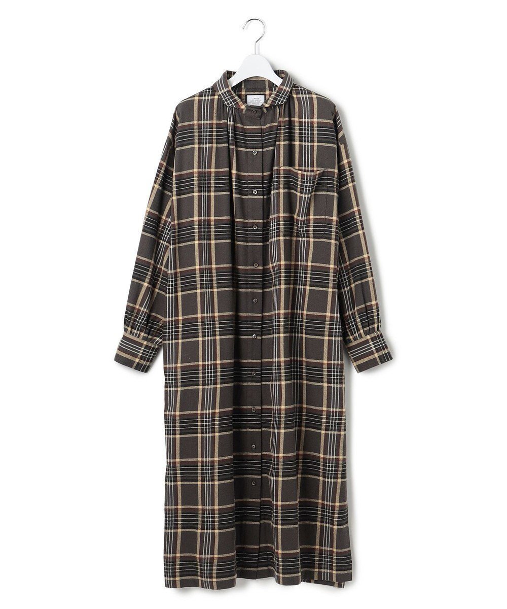 【ジェイプレスヨークストリート/J.PRESS YORK STREET】の【WOMEN】チェック シャツワンピース 人気、トレンドファッション・服の通販 founy(ファニー) 　ファッション　Fashion　レディースファッション　Fashion for Women　ワンピース　Dresses　シャツワンピース / 1枚で着映えコーデ　Shirt Dresses　ギャザー　Gathered, Ruffled　シンプル　Simple, Minimal　ジャケット　Jacket, Outerwear　チェック　Check, Plaid, Tartan　デニム　Denim, Jeans Material　バランス　Balance, Style Balance　リラックス　Relax, Relaxed Fit　ロング　Long, Long-Length　A/W・秋冬　Autumn/Winter　新作・新入荷　New Arrivals / New In　 other-1|ID: prp329100004708286 ipo3291000000034006518