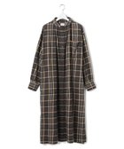 【ジェイプレスヨークストリート/J.PRESS YORK STREET】の【WOMEN】チェック シャツワンピース ライトグレー系3|ID: prp329100004708286 ipo3291000000034006519