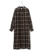 【ジェイプレスヨークストリート/J.PRESS YORK STREET】の【WOMEN】チェック シャツワンピース ブラック系3|ID: prp329100004708286 ipo3291000000034006520