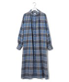 【ジェイプレスヨークストリート/J.PRESS YORK STREET】の【WOMEN】チェック シャツワンピース ブルー系3|ID: prp329100004708286 ipo3291000000034006521