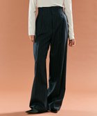 【ベイジ,/BEIGE,】の【Precious掲載】DELAND / ウールピンストライプハイウエストタックパンツ Navy St.|ID: prp329100004708287 ipo3291000000035803657