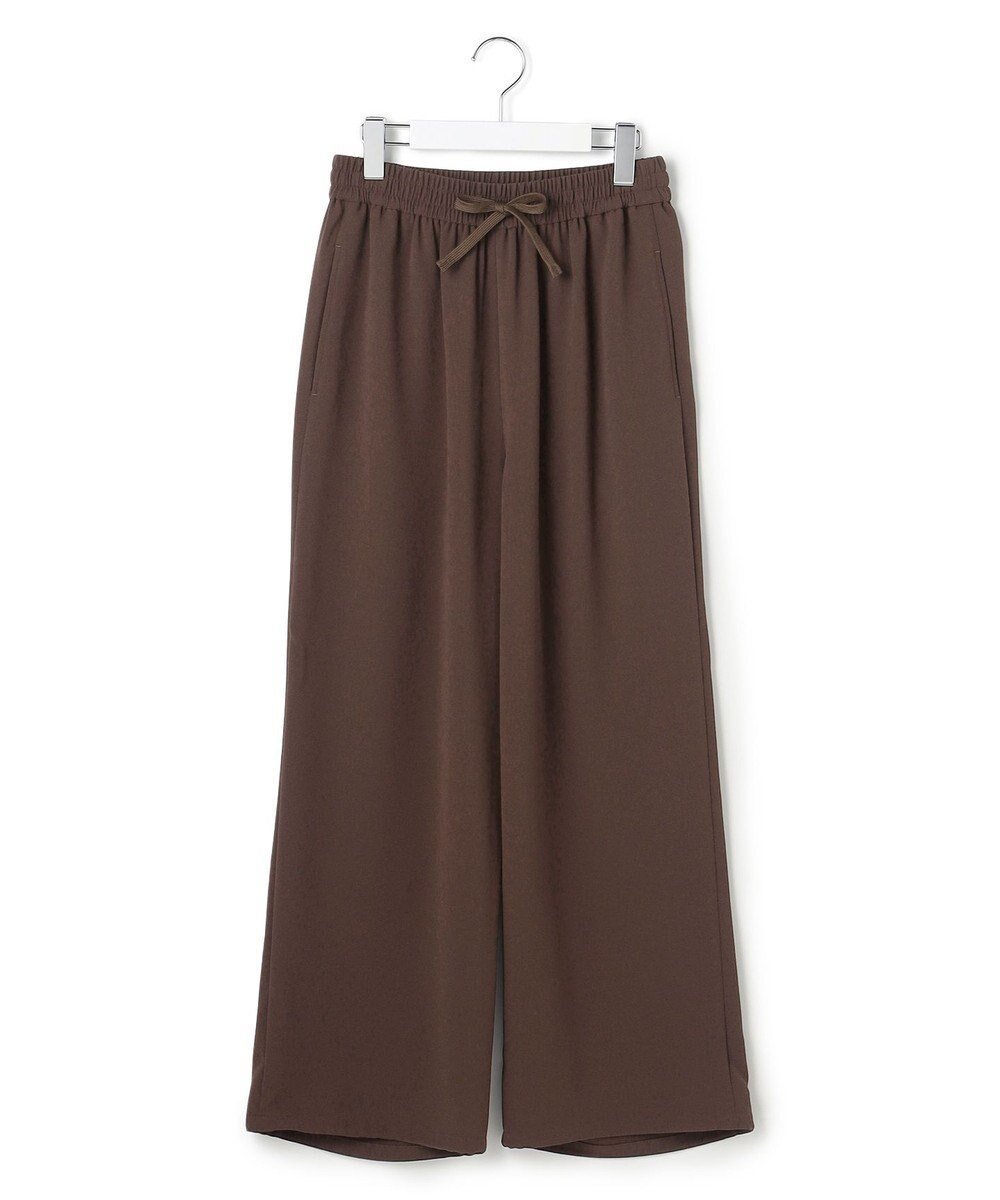 【ジェイプレスヨークストリート/J.PRESS YORK STREET】の【WOMEN】イージーワイド パンツ インテリア・キッズ・メンズ・レディースファッション・服の通販 founy(ファニー) 　ファッション　Fashion　レディースファッション　Fashion for Women　パンツ　Pants & Trousers　春　Spring　秋　Autumn　シンプル　Simple, Minimal　スウェット / スエット　Sweatshirt, Sweatwear　ドローストリング　Drawstring, Pull Cord　バランス　Balance, Style Balance　ベーシック　Basic, Essential　リラックス　Relax, Relaxed Fit　ワイド　Wide, Wide Fit　A/W・秋冬　Autumn/Winter　夏　Summer　エレガント 上品　Elegant　ブラウン系|ID: prp329100004708288 ipo3291000000034006527