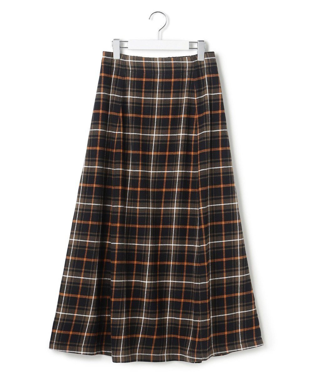 【ジェイプレスヨークストリート/J.PRESS YORK STREET】の【WOMEN】チェック ロングスカート インテリア・キッズ・メンズ・レディースファッション・服の通販 founy(ファニー) 　ファッション　Fashion　レディースファッション　Fashion for Women　スカート　Skirts　ロングスカート　Long Skirts / Maxi & Midi Skirts　ウォッシュ　Washed Finish　秋　Autumn　ショート　Short, Short Length　シンプル　Simple, Minimal　スウェット / スエット　Sweatshirt, Sweatwear　スニーカー　Sneakers, Trainers　チェック　Check, Plaid, Tartan　バランス　Balance, Style Balance　フラット　Flat, Flat Shoes　フレア　Flare, Flared　ミックス　Mix, Mixed Style　ルーズ　Loose, Oversized　ロング　Long, Long-Length　A/W・秋冬　Autumn/Winter　新作・新入荷　New Arrivals / New In　おすすめ　Recommended / Our Picks　ブラック系3|ID: prp329100004708290 ipo3291000000034006533