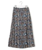 【ジェイプレスヨークストリート/J.PRESS YORK STREET】の【WOMEN】ペイズリーワイドプリーツ スカート ブルー系3|ID: prp329100004708291 ipo3291000000034006537