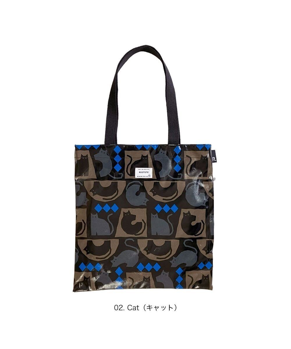 【ルートート/ROOTOTE】の3624【オフィシャルストア限定】EU.A4アーキャトルワイド.ラミネート-U インテリア・キッズ・メンズ・レディースファッション・服の通販 founy(ファニー) 　ファッション　Fashion　レディースファッション　Fashion for Women　バッグ　Bags　カメラ　Camera Accessories　スリム　Slim, Slim Fit　雑誌　Magazine, Fashion Magazine　ネコ　Cat, Feline Motif　パターン　Pattern, Design Print　プリント　Print, Printed Pattern　ポケット　Pocket, Pocket Detail　マグネット　Magnet, Magnetic Closure　モチーフ　Motif, Design Theme　ランダム　Random, Irregular　おすすめ　Recommended / Our Picks　新作・新入荷　New Arrivals / New In　ビジネス 仕事 通勤　Business / Work / Commuting　02:キャット|ID: prp329100004708297 ipo3291000000034006555