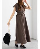 【テチチ/Te chichi】のリネンライクウエストマークワンピース ブラウン|ID: prp329100004708315 ipo3291000000034006613