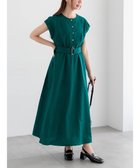 【テチチ/Te chichi】のリネンライクウエストマークワンピース グリーン|ID: prp329100004708315 ipo3291000000034006614