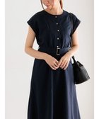 【テチチ/Te chichi】のリネンライクウエストマークワンピース ネイビー|ID: prp329100004708315 ipo3291000000034006615