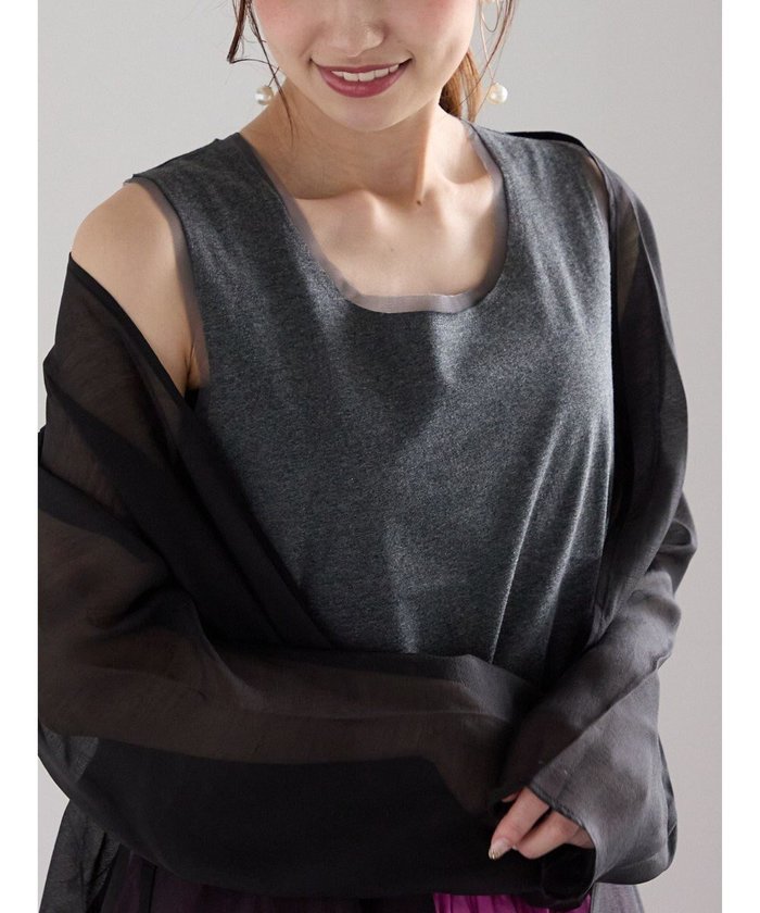 【テチチ/Te chichi】のチュールトリムタンクトップ インテリア・キッズ・メンズ・レディースファッション・服の通販 founy(ファニー) https://founy.com/ ファッション Fashion レディースファッション Fashion for Women トップス・カットソー Cut & Sew Tops シャツ・ブラウス・オフィスカジュアル Elegant Blouses & Button-Ups ロングTシャツ・Tシャツ Longline T-Shirts & Tees カットソー・ベーシックTシャツ Cut-and-Sewn Tops / Stretch Tees & Basics インナー Innerwear カットソー Cut and Sewn Top シンプル Simple, Minimal タンク Tank Top, Sleeveless Top バランス Balance, Style Balance ベーシック Basic, Essential 夏 Summer S/S・春夏 SS, Spring/Summer, Warm Season A/W・秋冬 Autumn/Winter |ID: prp329100004708316 ipo3291000000034006616