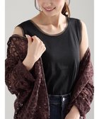 【テチチ/Te chichi】のチュールトリムタンクトップ ブラック|ID: prp329100004708316 ipo3291000000034006618