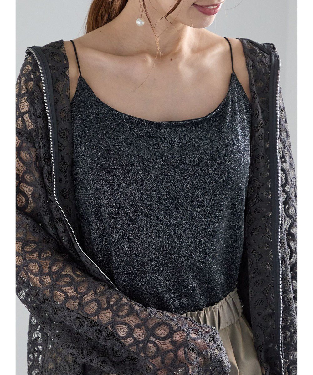 【テチチ/Te chichi】のシャイニーカップ付きキャミソール インテリア・キッズ・メンズ・レディースファッション・服の通販 founy(ファニー) 　ファッション　Fashion　レディースファッション　Fashion for Women　トップス・カットソー　Cut & Sew Tops　キャミソール&ノースリーブ　Camisoles & Sleeveless Tops　シャツ・ブラウス・オフィスカジュアル　Elegant Blouses & Button-Ups　ロングTシャツ・Tシャツ　Longline T-Shirts & Tees　カットソー・ベーシックTシャツ　Cut-and-Sewn Tops / Stretch Tees & Basics　新作・新入荷　New Arrivals / New In　おすすめ　Recommended / Our Picks　インナー　Innerwear　カットソー　Cut and Sewn Top　カーディガン　Cardigan, Knitwear　キャミソール　Camisole, Spaghetti Strap Top　シャイニー　Shiny, Glossy Finish　ジャケット　Jacket, Outerwear　デコルテ　Décolleté, Neckline　トレンド　Trend, Trending Now　メッシュ　Mesh, Net Fabric　ラップ　Wrap, Wrap Design　エレガント 上品　Elegant　夏　Summer　S/S・春夏　SS, Spring/Summer, Warm Season　A/W・秋冬　Autumn/Winter　ブラック|ID: prp329100004708317 ipo3291000000034006622