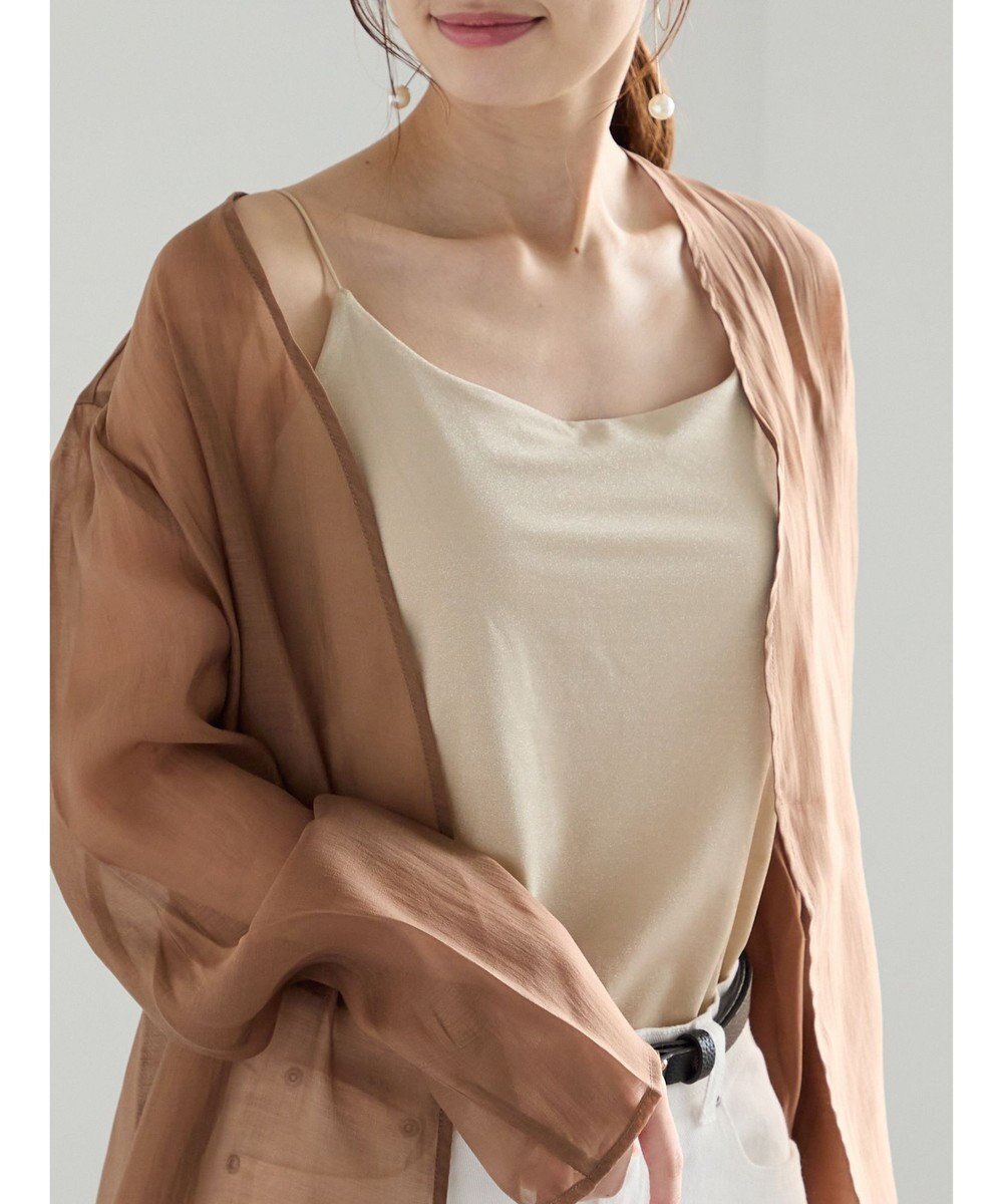 【テチチ/Te chichi】のシャイニーカップ付きキャミソール インテリア・キッズ・メンズ・レディースファッション・服の通販 founy(ファニー) 　ファッション　Fashion　レディースファッション　Fashion for Women　トップス・カットソー　Cut & Sew Tops　キャミソール&ノースリーブ　Camisoles & Sleeveless Tops　シャツ・ブラウス・オフィスカジュアル　Elegant Blouses & Button-Ups　ロングTシャツ・Tシャツ　Longline T-Shirts & Tees　カットソー・ベーシックTシャツ　Cut-and-Sewn Tops / Stretch Tees & Basics　新作・新入荷　New Arrivals / New In　おすすめ　Recommended / Our Picks　インナー　Innerwear　カットソー　Cut and Sewn Top　カーディガン　Cardigan, Knitwear　キャミソール　Camisole, Spaghetti Strap Top　シャイニー　Shiny, Glossy Finish　ジャケット　Jacket, Outerwear　デコルテ　Décolleté, Neckline　トレンド　Trend, Trending Now　メッシュ　Mesh, Net Fabric　ラップ　Wrap, Wrap Design　エレガント 上品　Elegant　夏　Summer　S/S・春夏　SS, Spring/Summer, Warm Season　A/W・秋冬　Autumn/Winter　ベージュ|ID: prp329100004708317 ipo3291000000034006623