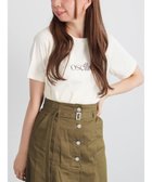 【テチチ/Te chichi】のフロッキープリントロゴTシャツ ベージュ|ID: prp329100004708320 ipo3291000000034006632