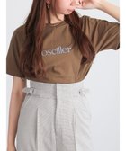 【テチチ/Te chichi】のフロッキープリントロゴTシャツ ブラウン|ID: prp329100004708320 ipo3291000000034006633