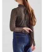【テチチ/Te chichi】のパッチワークレース前後2WAY衿デザインTOPS《2025Autumn catalog item》 チャコールグレー|ID: prp329100004708322 ipo3291000000034006639