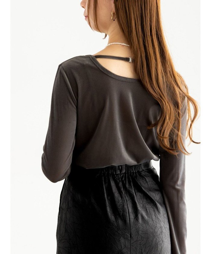 【テチチ/Te chichi】のシアーベロアトップス《2025Autumn catalog vol.2 item》 インテリア・キッズ・メンズ・レディースファッション・服の通販 founy(ファニー) https://founy.com/ ファッション Fashion レディースファッション Fashion for Women トップス・カットソー Cut & Sew Tops シャツ・ブラウス・オフィスカジュアル Elegant Blouses & Button-Ups ロングTシャツ・Tシャツ Longline T-Shirts & Tees カットソー・ベーシックTシャツ Cut-and-Sewn Tops / Stretch Tees & Basics ベロアトップス Velour Tops / Velvet-Look Items 2025年 2025 2025-2026秋冬・A/W Autumn/Winter 2025–26 AW25–26 インナー Innerwear カットソー Cut and Sewn Top キャミソール Camisole, Spaghetti Strap Top シンプル Simple, Minimal ベロア Velour, Soft Velvet 夏 Summer S/S・春夏 SS, Spring/Summer, Warm Season 秋 Autumn A/W・秋冬 Autumn/Winter |ID: prp329100004708323 ipo3291000000034006640