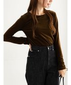 【テチチ/Te chichi】のシアーベロアトップス《2025Autumn catalog vol.2 item》 ブラウン|ID: prp329100004708323 ipo3291000000034006643