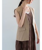 【テチチ/Te chichi】の麻調Yカラージレ 人気、トレンドファッション・服の通販 founy(ファニー) ファッション Fashion レディースファッション Fashion for Women アウター Coat / Outerwear Collection レディースジャケット・軽アウター Jackets 新作・新入荷 New Arrivals / New In ジャケット Jacket, Outerwear リネン Linen, Linen Fabric 夏 Summer S/S・春夏 SS, Spring/Summer, Warm Season A/W・秋冬 Autumn/Winter thumbnail ベージュ|ID: prp329100004708327 ipo3291000000034006656