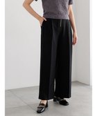 【テチチ/Te chichi】のハイウエストフロントジップワイドパンツ《2025Autumn catalog item》 ブラック|ID: prp329100004708330 ipo3291000000034006666