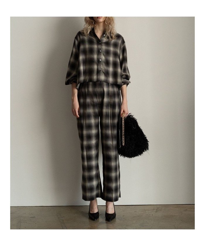 【テチチ/Te chichi】のチェックスラックス(セットアップ可)《2025Autumn catalog item》 インテリア・キッズ・メンズ・レディースファッション・服の通販 founy(ファニー) https://founy.com/ ファッション Fashion レディースファッション Fashion for Women セットアップ Matching Sets レディースパンツ・ボトムス Pants & Trousers / Bottoms 新作・新入荷 New Arrivals / New In 2025年 2025 2025-2026秋冬・A/W Autumn/Winter 2025–26 AW25–26 スラックス Slacks, Dress Pants セットアップ Set-Up, Coordinated Outfit チェック Check, Plaid, Tartan ワイド Wide, Wide Fit 夏 Summer S/S・春夏 SS, Spring/Summer, Warm Season A/W・秋冬 Autumn/Winter 雑誌 Magazine, Fashion Magazine |ID: prp329100004708336 ipo3291000000034006686