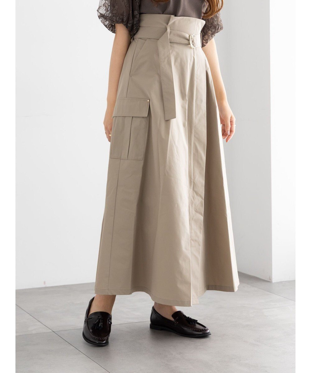 【テチチ/Te chichi】のカーゴフレアスカート インテリア・キッズ・メンズ・レディースファッション・服の通販 founy(ファニー) 　ファッション　Fashion　レディースファッション　Fashion for Women　スカート　Skirts　Aライン・フレアスカート　A-Line & Flared Skirts　新作・新入荷　New Arrivals / New In　おすすめ　Recommended / Our Picks　スリット　Slit, Slit Detail　フラップ　Flap, Flap Pocket　フレア　Flare, Flared　ポケット　Pocket, Pocket Detail　夏　Summer　S/S・春夏　SS, Spring/Summer, Warm Season　A/W・秋冬　Autumn/Winter　ベージュ|ID: prp329100004708341 ipo3291000000034006703